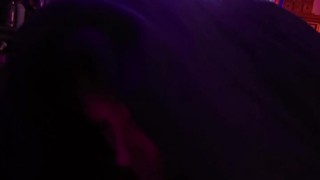 Surprise blowjob while watching tv