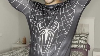 GAY SPIDERMAN using my SUPERPOWER, No Hands CUUM😏