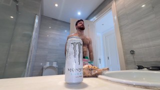 mistake for a crumb face stuffing & flexing gym giant