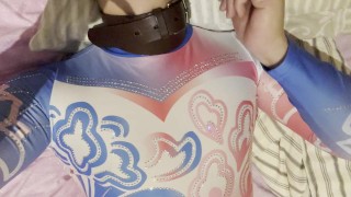 #018 Tied up in Belt in Gymnastics Leotard