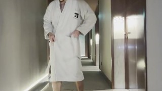 BIG GAY COCK🔥Exhibition In The Hotel After Sex