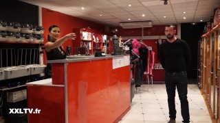 Ania Kinski, the busty and naughty sex shop seller