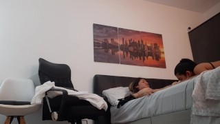 I fuck my friend at her boyfriend's house.