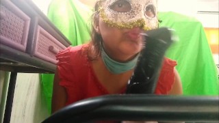 Drooling a horse dick