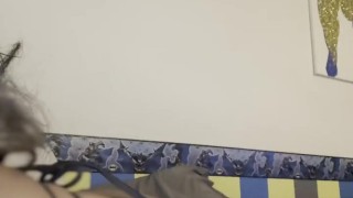 Oiled up big titty Ebony humps pillow POV/ Moaning