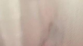 Hot milf masturbates in parking lot, pussy close up, fingering