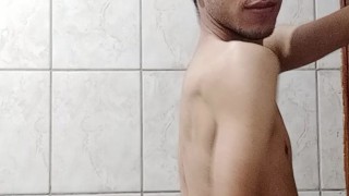 Acabei de sair do banho.