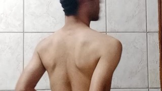 Acabei de sair do banho.