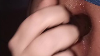 Stuffing my hole with this bbc dildo