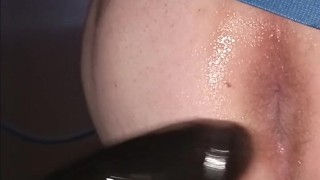 Stuffing my hole with this bbc dildo