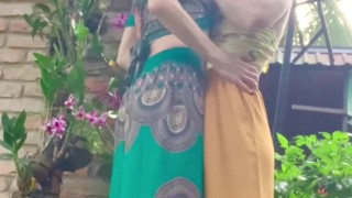 Real Lesbian Passionate Jungle Makeout Session