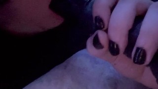 Sucking my dildo getting it nice and wet