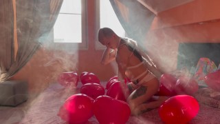 Romantic sex - stepfather and stepson celebrate saint's day - fucked asshole and cum in hole