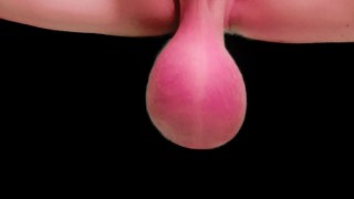 Futanari Relaxing Big Balls Swing Time Saline Infusion Futa Massage Huge Balls Ballstretching
