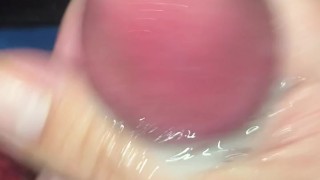 daily jerk off 07/30 - watching porn and leaking a lot of precum - jerk off challenge