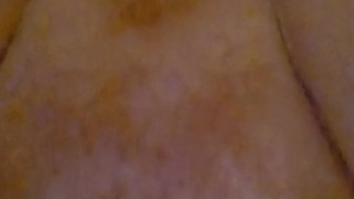 Wrecked cunt drips lube on 4xl Goliath