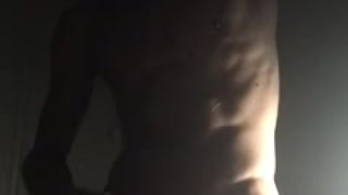 Male Model showing off and smacking his cock for fun