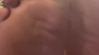 Cum on Ladyboy Bare Soles