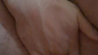 Straight man fingering his anus