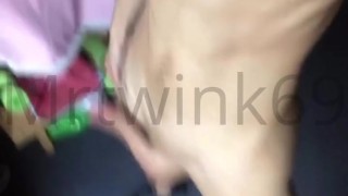 Twink Flops Big Cock Around To Electronic Dance Music