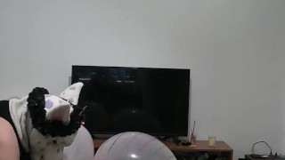 3 Big Balloons Pumping