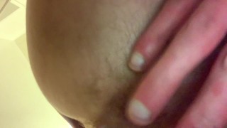White boys first hands free cumshot