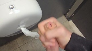 Cheeky Public Toilet Wank