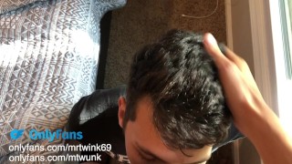 Eager Twink Sucks Big Cock For His Pleasure