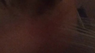 Blonde bitch takes shower