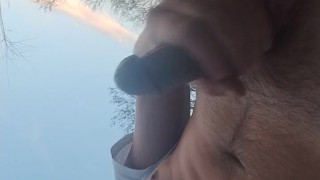 Almost caught in public jack off 💦