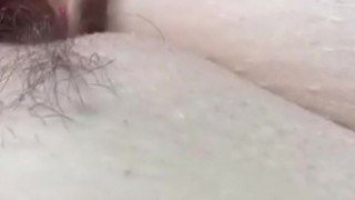 Woman gets all wet after cumming close up #pussy juice