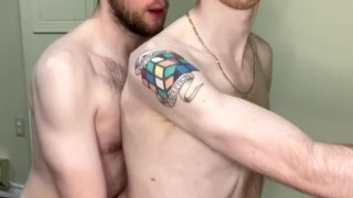Twinks Romantic Bareback Cum Fucking