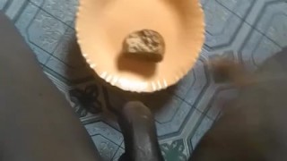 FREAKY TEEN CUMMING ON SNACK BEFORE EATING IT 😱😱😮