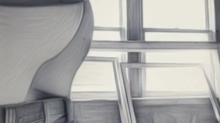 Pantieboy on jobsite showing off panties