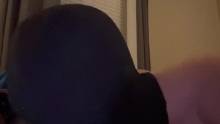 anon deepthroat giant dildo gagging