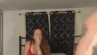 Pov Cumshot To Pretty Milfs Face While She Moans and Begs For Cock and Cum