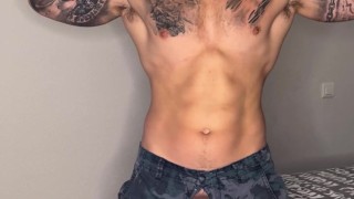 MILITARY GAY shows how his weapon CUMS💦