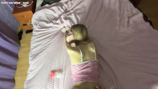 Disciplining my STEP SIS — she chose DICK over TIKTOK. Came INSIDE.