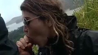 Wife found a fat cock to suck