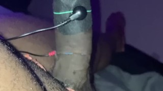BBC DADDY BIG BLACK COCK MASTURBATION SOLO CUMSHOT ORGASM ESTIM