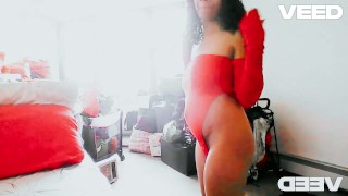 COSPLAY CHERRY RED MIDGET EBONY STRIPPER MUSIC PARTY HOME HOUSE