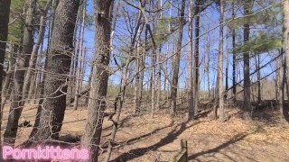 Piss off a log pussy piss