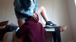 I got fucked in the mouth by a stranger biker - Lesbian_illusion