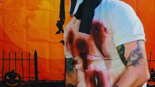Zombie Ghostface Cosplay Amateur Masturbation Video