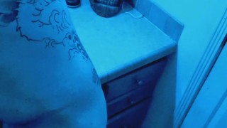 Masturbating & Wax Play in Hannibal Mask