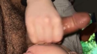 Pretty girl gives head