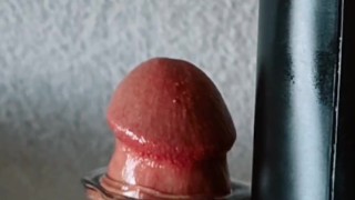 Homemade Solo Stud Edged by MILF’s Remote Handy Toy: Cock Ring Cumshot Explosion