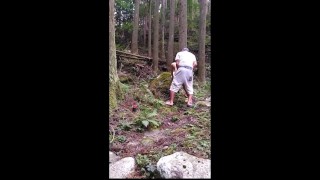 全裸露出で解放感～(^^♪