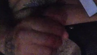 Tattooed Latino Daddy Jerking Off In The Mens Club