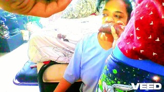 AFRICAN COUPLE AT HOME BLOWJOW EBONY BIG DICK SUCKED